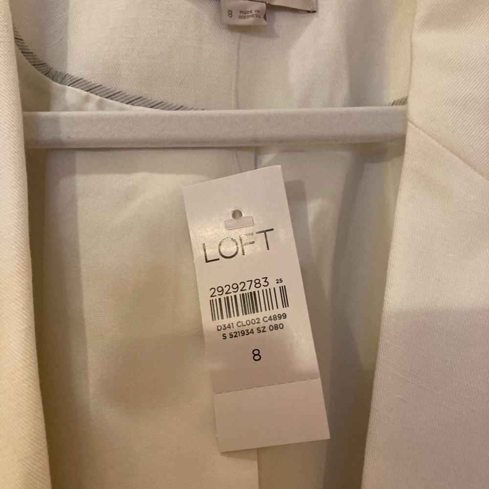 LOFT linen blazer Sz8 - Picture 3 of 5